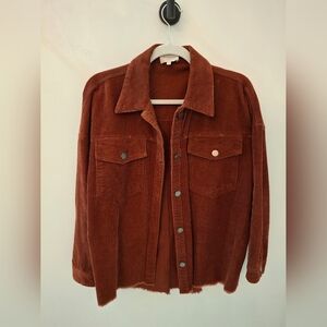 Women's Rust Corduroy Jacket